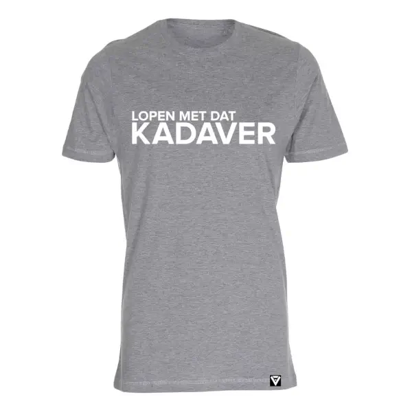 T-shirt heren lopen met dat kadaver grijs