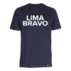 T-shirt lima bravo marineblauw T-shirt lima bravo marineblauw