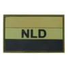 Patch 3D PVC NLD groen Patch 3D NLD groen pvc embleem