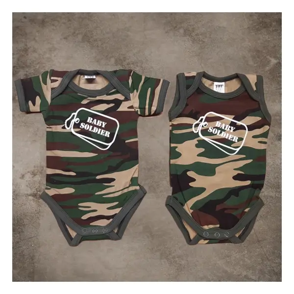 Rompers baby soldier
