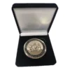 Challenge coin achterzijde in doos