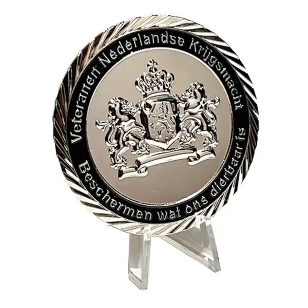 Challenge coin veteranenvlag nl krijgsmachten