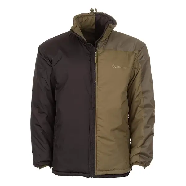 Snugpak Sleeka elite reversible draag hem in zwart of in olive