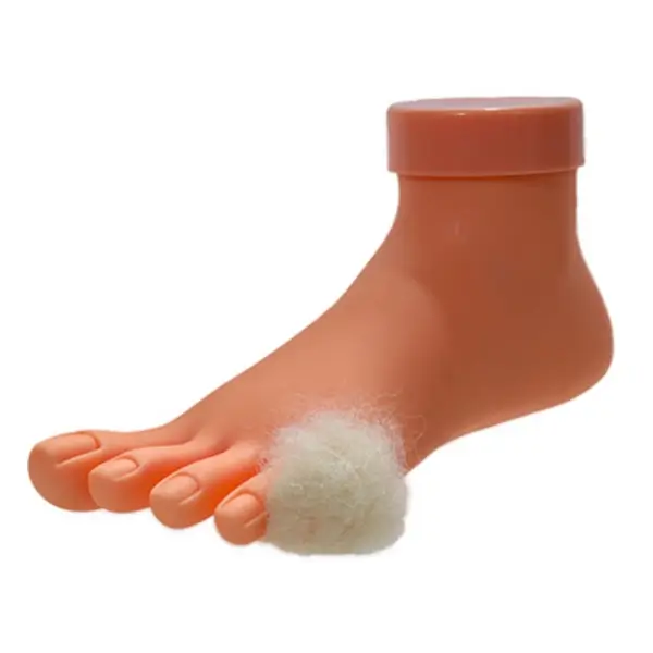 Wandelwol voorbeeld kleine teen anti-drukwol