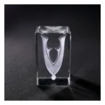3D Kristalglas Draaginsigne 5x5x8cm