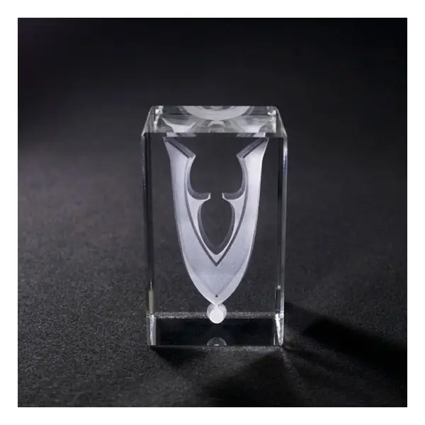 3D Kristalglas Draaginsigne 5x5x8cm