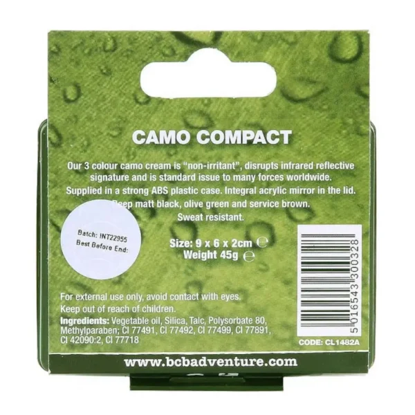 Camouflage schmink outdoor achterzijde